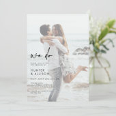 Nous faisons Mariage Photo Invitation (Debout devant)