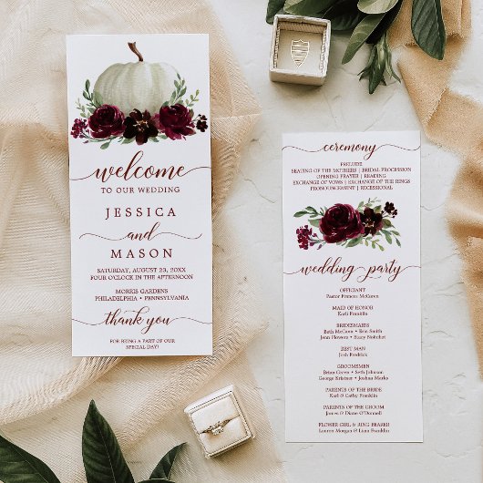 Nous faisons Mariage Programme Bourgogne Citrouill