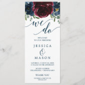 Nous faisons Mariage Programme Bourgogne Marine (Devant)