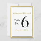 Nous faisons Moderne Chic Mariage Numéro de table (Dos)
