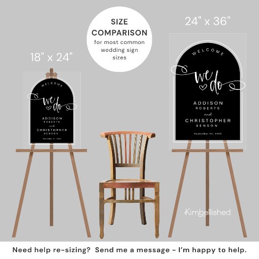 Nous faisons noir blanc Script Mariage moderne Acc