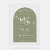 Nous faisons Sage Green Script Mariage moderne Acc (Recto)