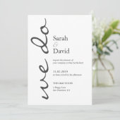 Nous faisons simple Faire-part de mariage d'élégan (Debout devant)