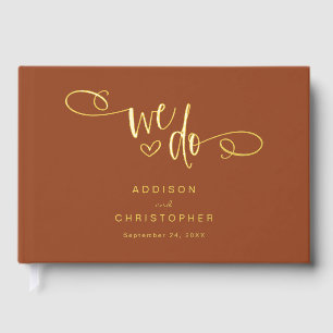 Nous faisons Terracotta Mariage Gold Foil Guides