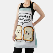 Nous faisons un beau couple tablier toast mignon (Insitu)