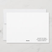 Nous faisons une carte plate de bonne (Dos)