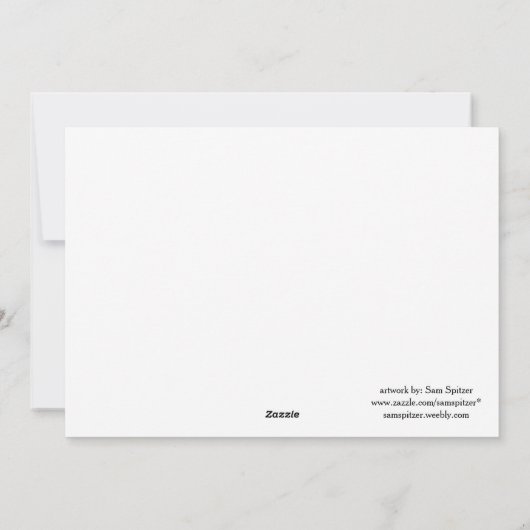 Nous faisons une carte plate de bonne (Dos)