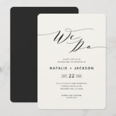 Nous faisons une invitation de mariage élégante av (Devant / Derrière)