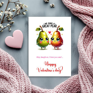 Nous faisons une super carte de poire Je t'aime dr