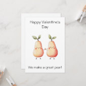 Nous faisons une super poire ! – Carte de la Saint (Devant/Arrière en situation)