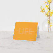 Nous Faisons Une Vie - Carte Note (Fleur jaune)
