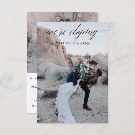 Nous Fuyons Annonce Invitation (Devant / Derrière)