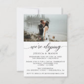 Nous Fuyons Invitation Annonce de Fuite (Devant)