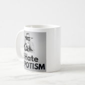 Nous haïssons le népotisme - Mug (Devant gauche)
