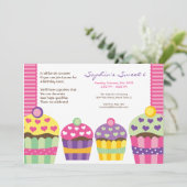 Nous invitation de petits gâteaux de "coeur" (Debout devant)