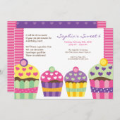 Nous invitation de petits gâteaux de "coeur" (Devant / Derrière)