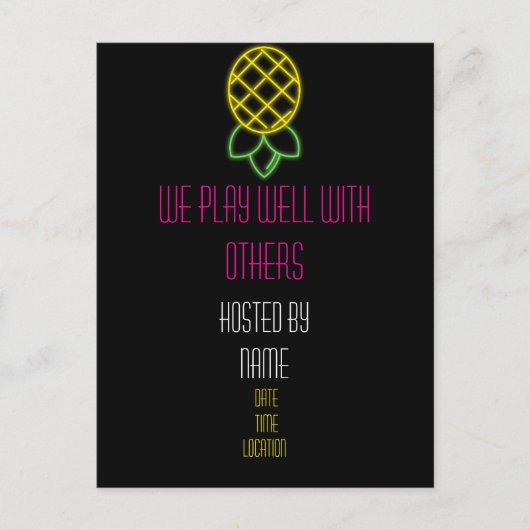 Nous Jouons Bien Avec D'Autres Invitations De Fête (Devant)