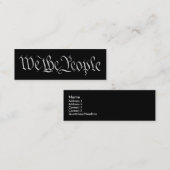 Nous la carte blanche de profil de personnes (Devant / Derrière)