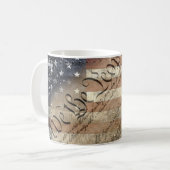 NOUS la tasse INDUSTRIELLE VINTAGE de DRAPEAU des (Devant gauche)