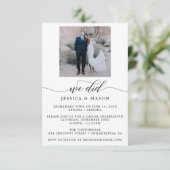 Nous l'avons fait - Célébration Invitation Eloped (Debout devant)