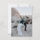 Nous l'avons fait - Célébration Invitation Eloped (Dos)