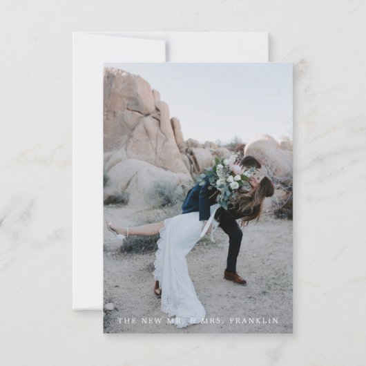 Nous l'avons fait - Célébration Invitation Eloped (Dos)