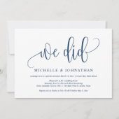 Nous l'avons fait, Invitation à la célébration de  (Devant)