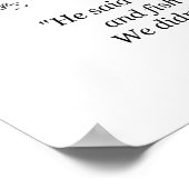 Nous l'avons mangé affiche matte (Coin)