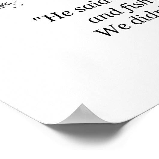 Nous l'avons mangé affiche matte (Coin)