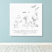 Nous l'avons mangé impression de toile (Insitu (Plancher de Bois))