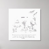 Nous l'avons mangé impression de toile (Recto)