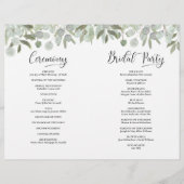 Nous le faisons ! Élégant Programme de Mariage DIY (Dos)