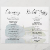 Nous le faisons ! Élégant Programme de Mariage Ros (Dos)