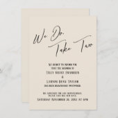 Nous Le Faisons, Prenez Deux : Carte Mariage Retar (Devant / Derrière)