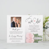 Nous Le Faisons ! Programme de mariage moderne ros (Debout devant)