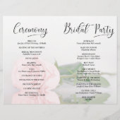 Nous Le Faisons ! Programme de mariage moderne ros (Dos)