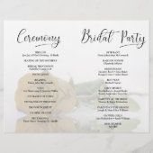 Nous le faisons ! Programme de mariage plié DIY Go (Dos)