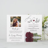 Nous le faisons ! Programme de mariage plié DIY Ro (Debout devant)