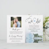 Nous le faisons ! Programme de mariage plié DIY Ro (Debout devant)