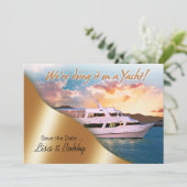 Nous le faisons sur un Yacht Save the Date II (Debout devant)
