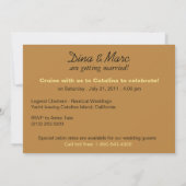 Nous le faisons sur un Yacht Save the Date II (Dos)