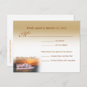 Nous le faisons sur une carte de réponse RSVP Yach (Devant / Derrière)