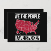 Nous, le peuple, avons parlé de la carte des élect (Devant / Derrière)