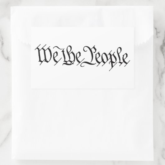 NOUS LE PEUPLE - CONSTITUTION - Stickers patriotiq (Sac)