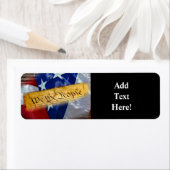 Nous le peuple Étiquette du drapeau américain (En situation)