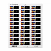 Nous le peuple Étiquette du drapeau américain (Feuille entière)