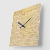 Nous Le Peuple La Constitution Américaine Horloge (Angle)