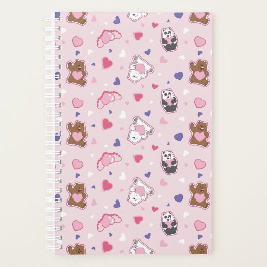 Nous les ours nus - Valentine Hearts Motif (Devant)