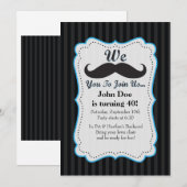 Nous moustache vous pour nous joindre invitation (Devant / Derrière)