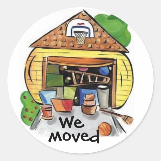 Nous Moved autocollant (Devant)